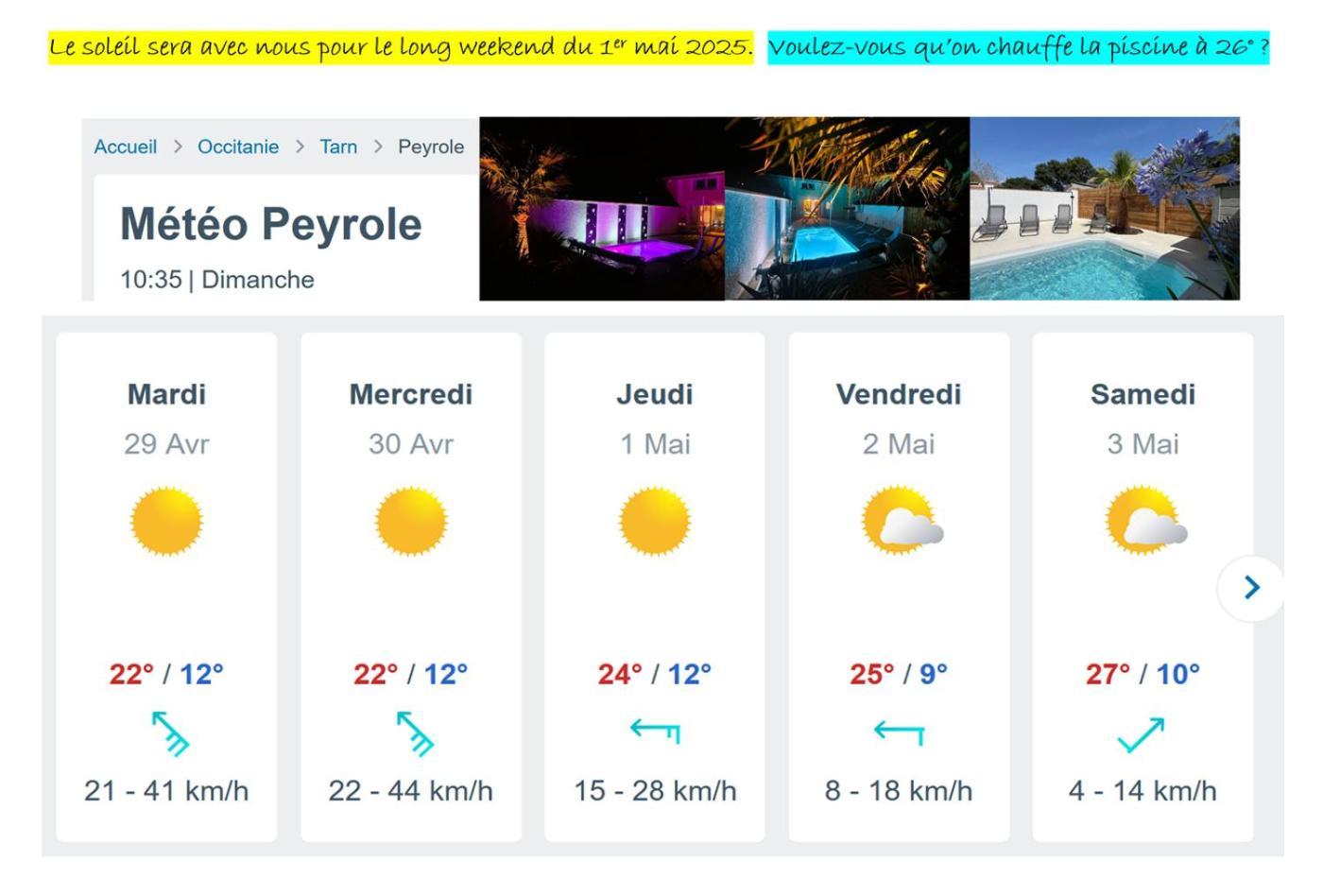 Le Grand Cottage Nature Piscine Chauffee Privee Du Tarn Entre Toulouse Et Albi & Les Cottages Du Tarn Peyrole Exterior foto